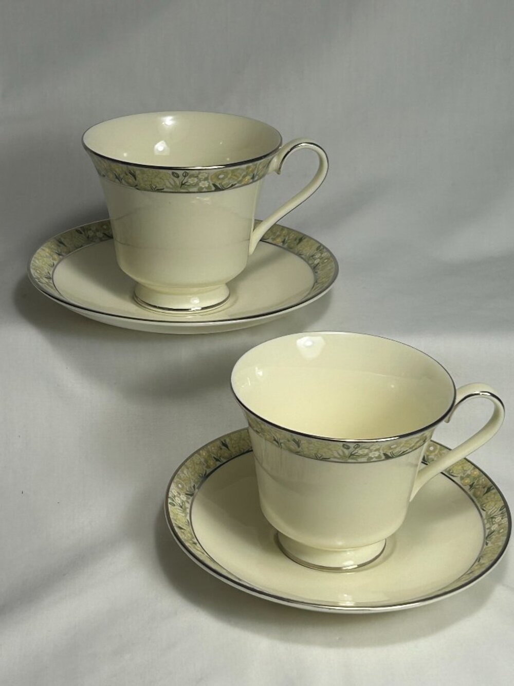 2 beautiful tea cup and saucer sets. Minton UK Wimbledon